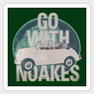 MORRIS MINOR CONVERTIBLE - GO WITH NOAKES Sticker